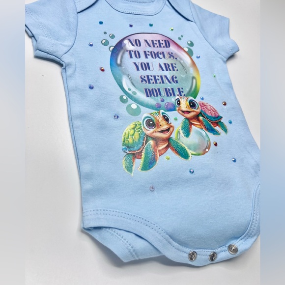 Set of 2 TurtleBop Onesies for TWIN girls - Picture 2 of 4
